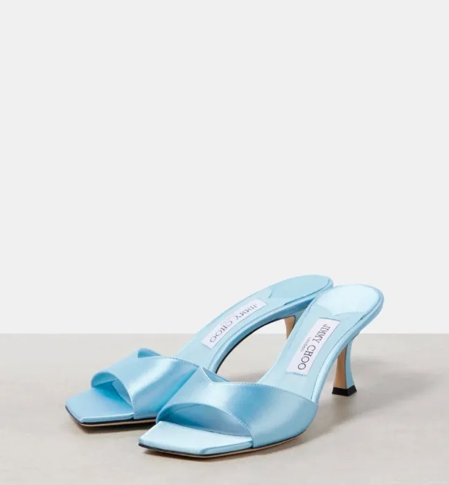 Jimmy Choo Skye 70 satin mules