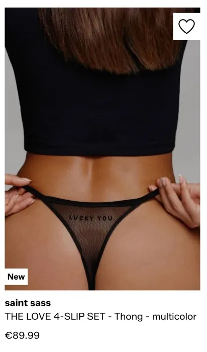 4 Pair Thongs with Text