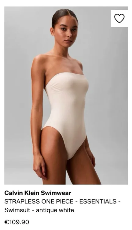 White bathing suit