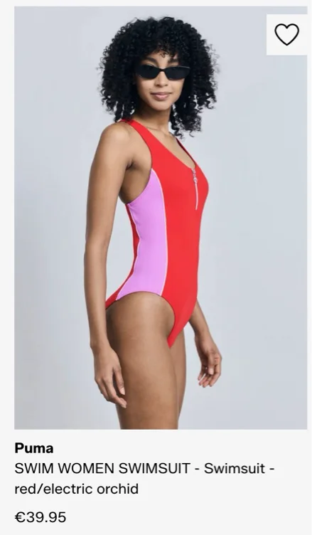 Red pink bathing suit 