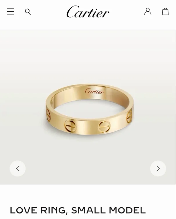 LOVE ring, small model