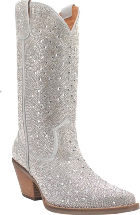 Dingo Silver Dollar Rhinestone Boots