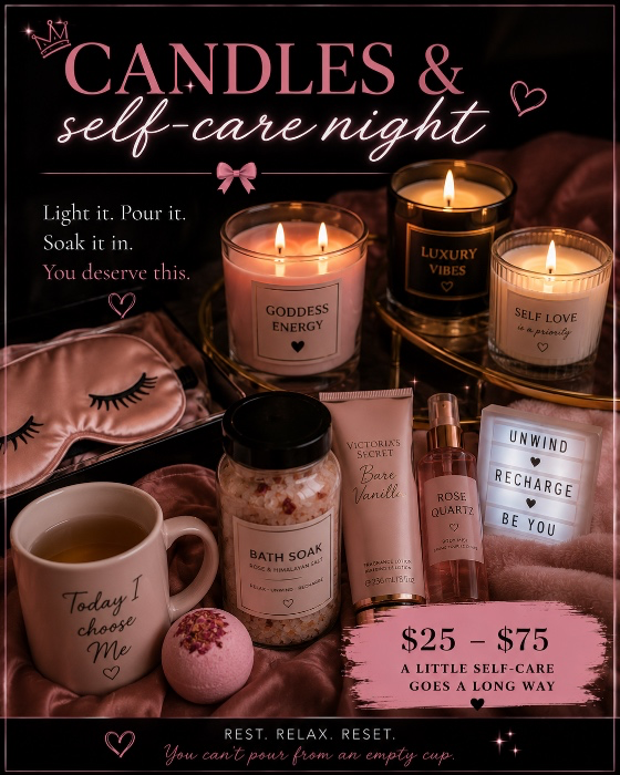 Candles & Self Care Night 🕯️ 