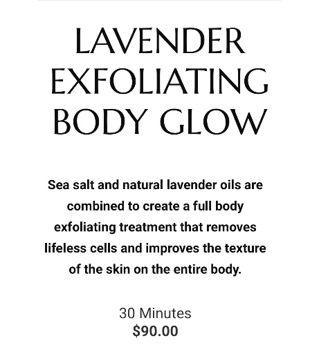 30 minute body exfoliating at Allure