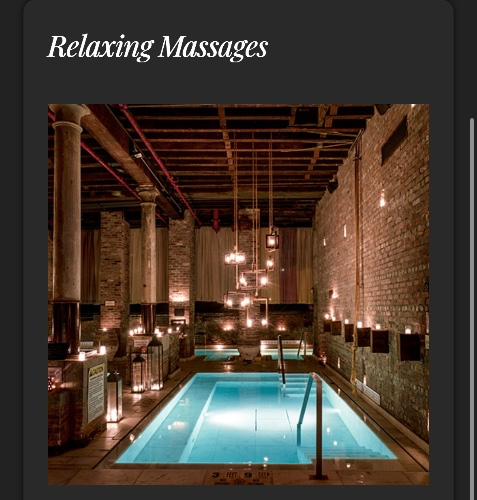 AIRE Ancient Baths massage 