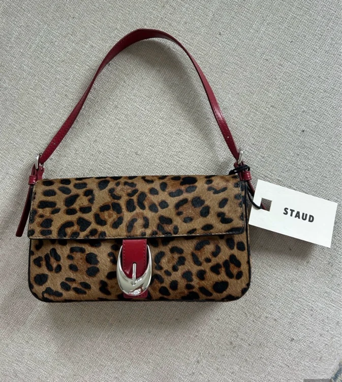 STAUD leopard purse 