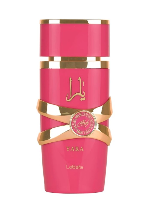 Lattafa Yara Candy - Vanilla, Fruity, Citrus, Floral - Eau de Parfum Long-Lasting Fragrance for Women, 3.40 Ounce / 100 ml - Citrus, Musk, Fruity, Vanilla, Amber Wood - 3.4 Fl Oz (Pack of 1)