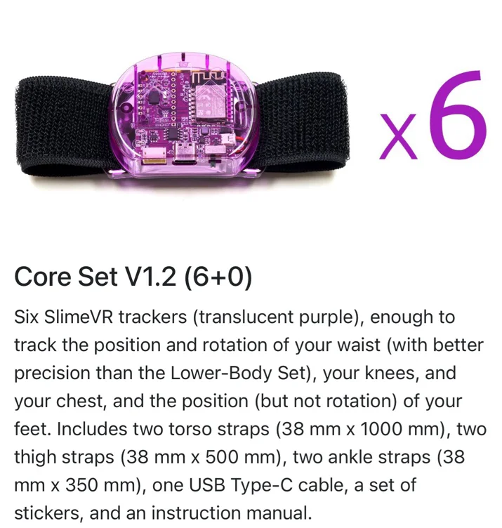 Slime VR core trackers 6x | Crowd Supply