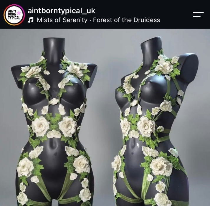 Flower body suit 🌸