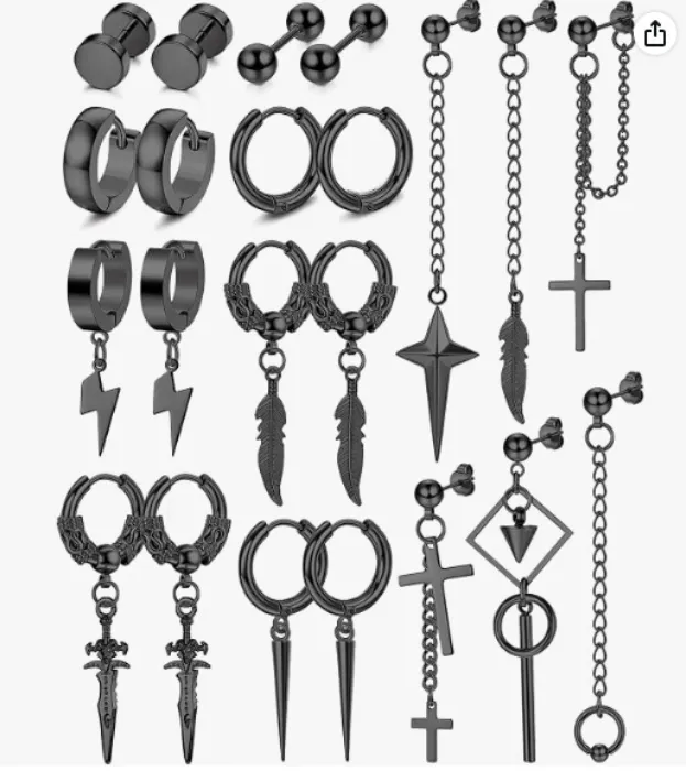 Set of 11 Dangly Earrings for Hydra