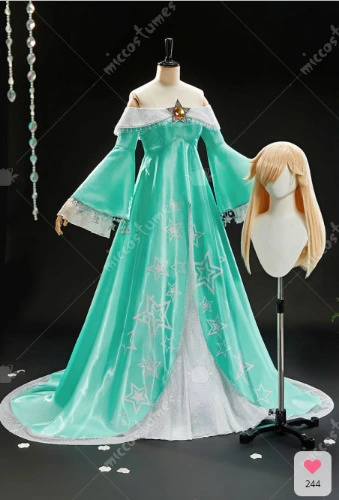 Rosalina Cosplay (Upgraded Ver) + Wig + Accessories 