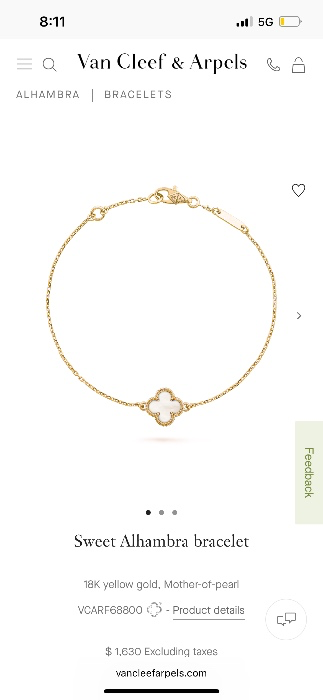 Alhambra bracelet, 1 motif