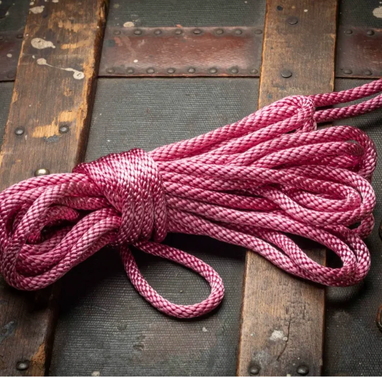 Vintage Rose Pink - Knot Head Nylon Bondage Rope - Rope Bondage BDSM Kinbaku Shibari Suspension — Knot Head Nylon Rope