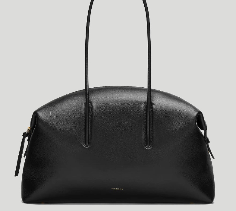 DeMellier - The Stockholm Bag in Black Fine Grain Leather