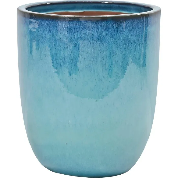 Glazed Corsica Ceramic Pot Large Firework Green