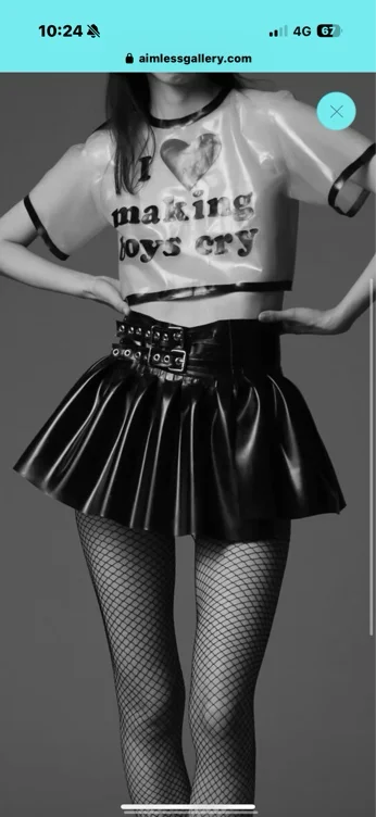 Latex skirt 