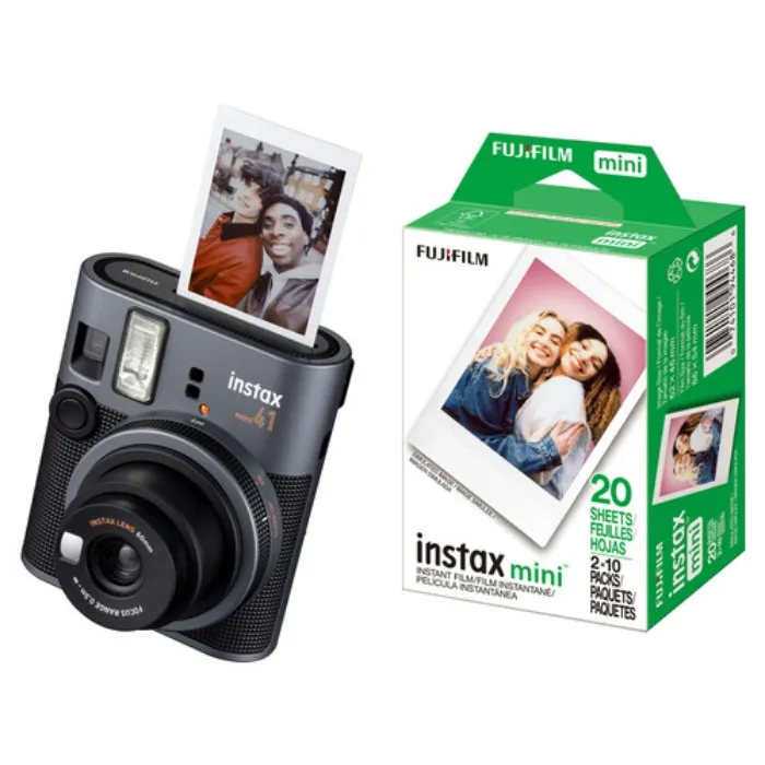 FUJIFILM instax mini 41 Instant Film Camera with Film Kit (20 Exposures)