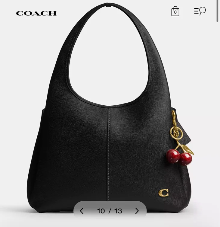 Brass/Black Lana Shoulder Bag