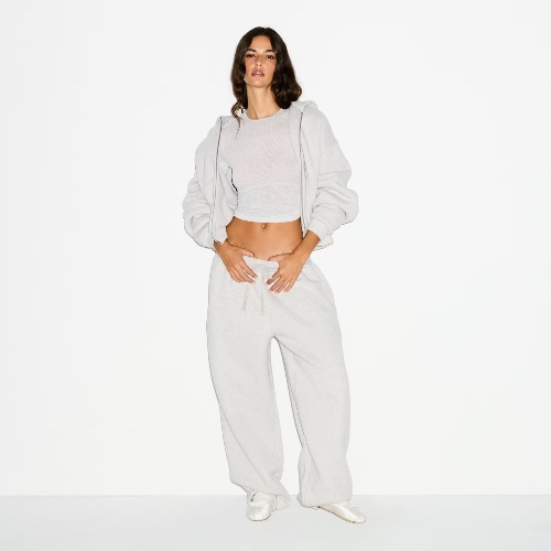 HEAVYWEIGHT FLEECE OVERSIZED JOGGER | HEATHER GREY | XXS