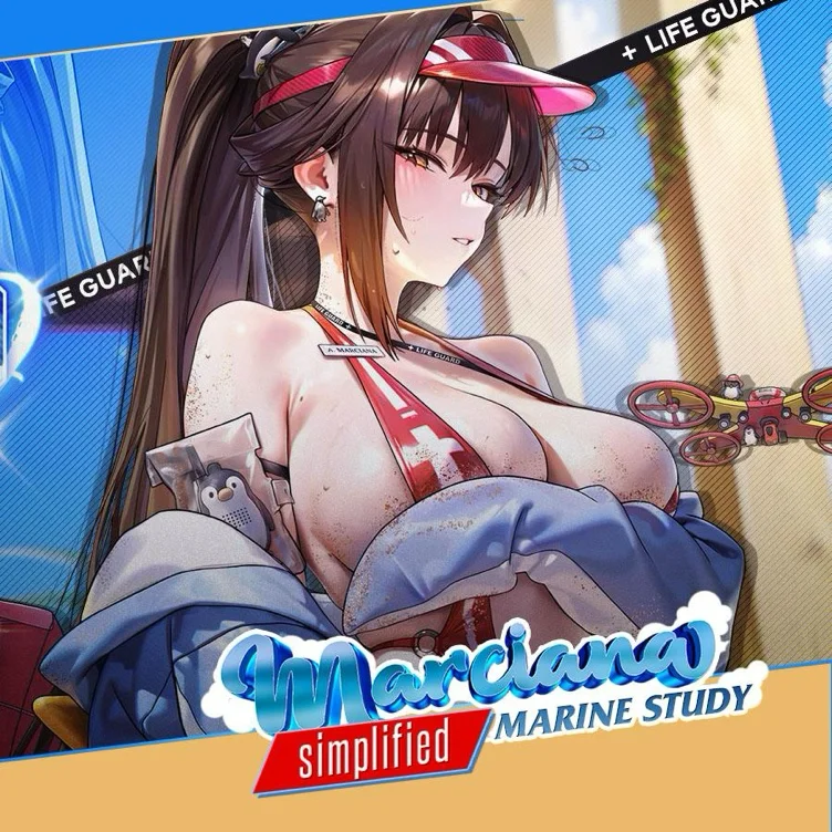 【Nekocos】Game Cosplay Marciana: Marine Study Cosplay Costume | Custom-Tailor - Full Set+Wig / L