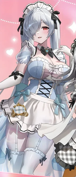 【Nekocos】Game Goddess of Victory: NIKKE Cosplay Cinderella Cosplay Costume | In Stock - Full set+Wig / M