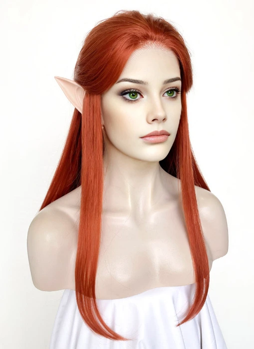 Critical Role The Legend of Vox Machina Keyleth Ginger Straight Lace Front Synthetic Wig LW4022 | Ginger