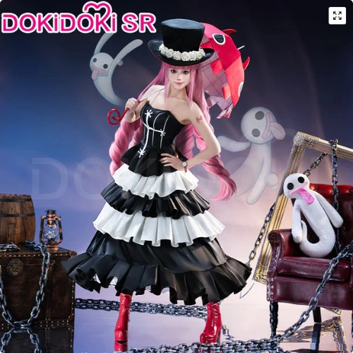【BFCM New Arrivals】【Size S-3XL】 DokiDoki-SR Anime Cosplay Princess Ghost  Black White Time Skip Costume / Hat | Costume Only-S-Order Processing Time Refer to Description Page