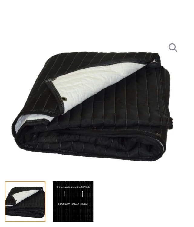 VB72-G Sound Absorption Panels Producers Choice White-Black  8 ft (96″ H x 80″ W) WITH GROMMETS – VocalBoothToGo.com