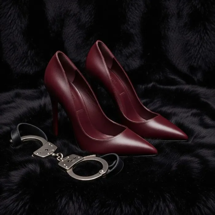 Burgundy Stilettos