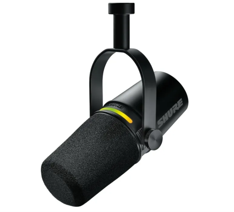 Shure Motiv MV7+ Podcast Dual-Output Cardioid Dynamic Microphone with XLR/USB, Black