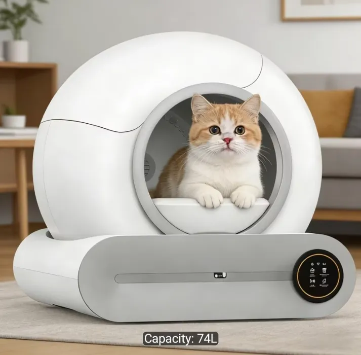 Automatic self-cleaning cat litter box