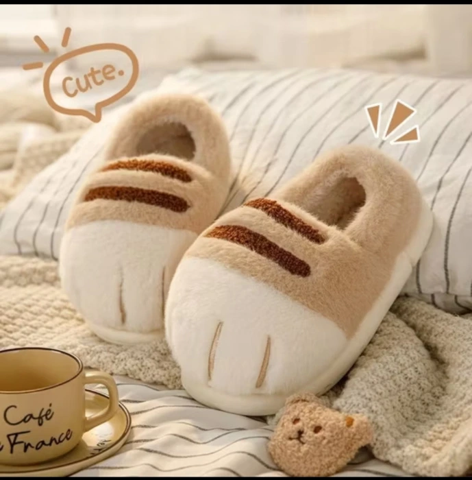 Cat Claw Cotton Slippers