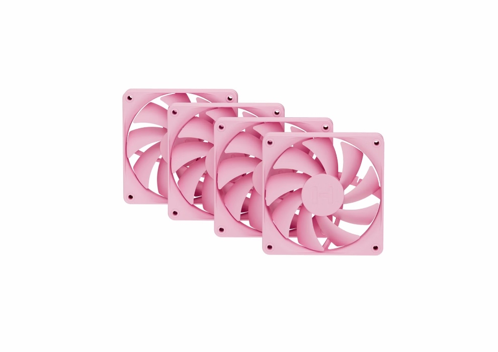 Hyte FA12 Fans (4-Pack) Strawberry Milk