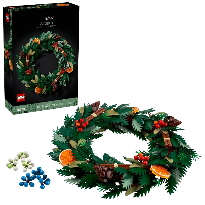 Smiley Lego Wreath