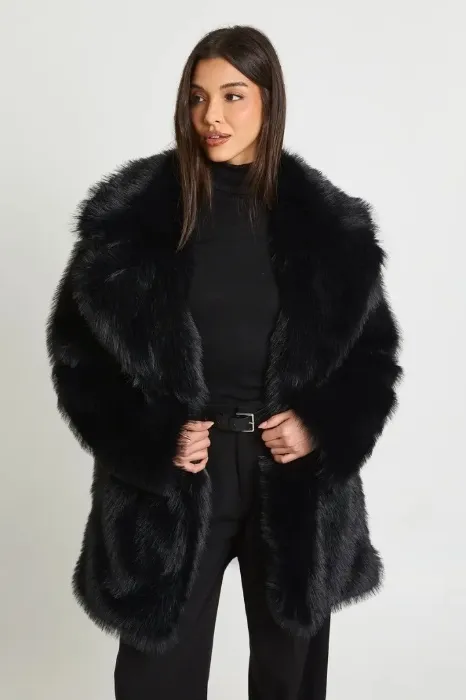 Faux Fur Coat 