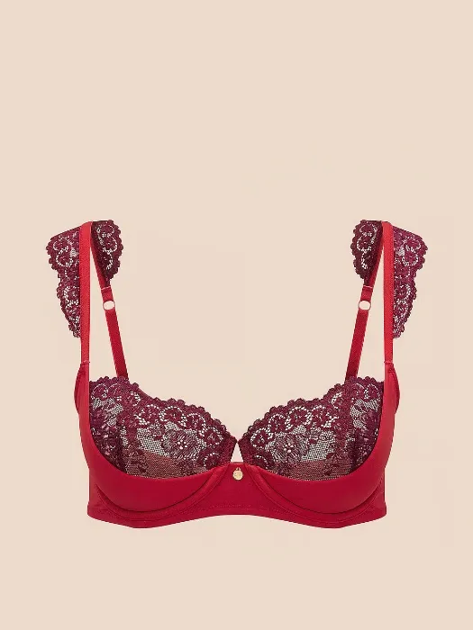 Adore Me Taissa Lightly Lined Balconette Bra, Red - Women's Bras - Victoria's Secret
