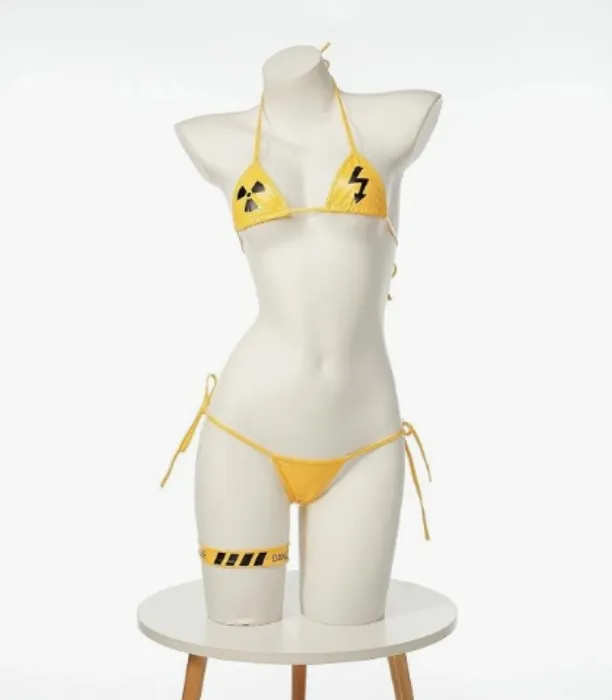 Radioactive microkini cosplay anime lingerie
