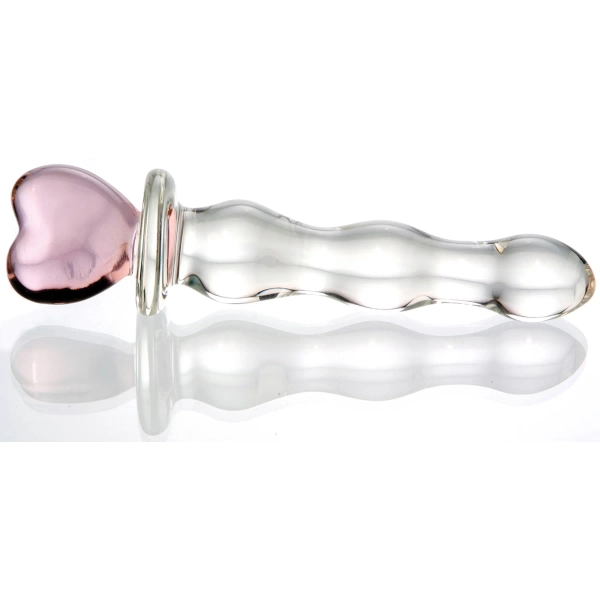 heart glass d!ldo :3