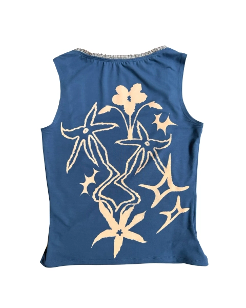 FLORA BLUE TOP — CAMILA MALDONADO