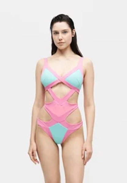MAZZY  - Swimsuit - pink/mint