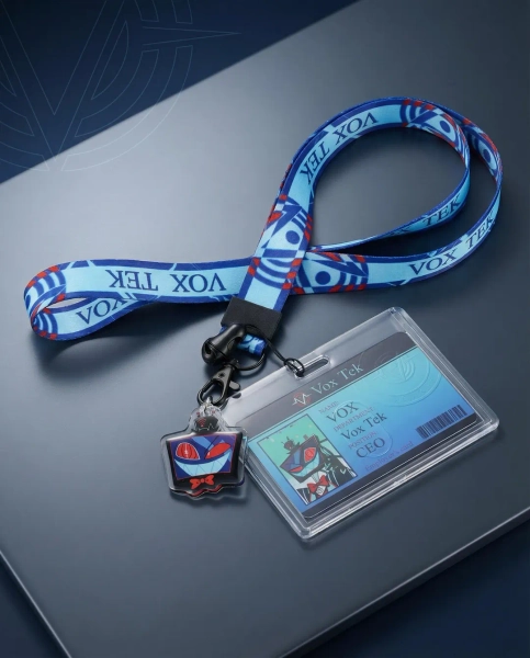 Alastor Vox Lanyard ID Card Sleeve, Hazbin Hotel Cosplay Decor, Alastor Vox Gift - Etsy