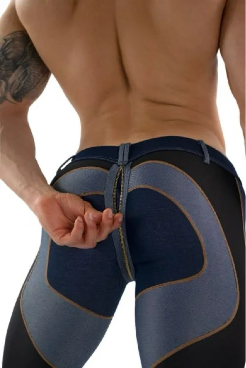 180 Zipper Low Rise Denim Jeggings WILDGODS