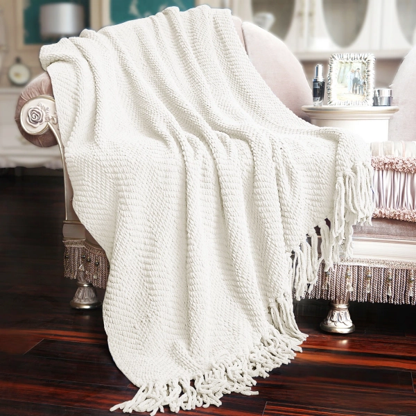 Home Soft Things Tweed Knitted Throw Blanket & Reviews | Wayfair