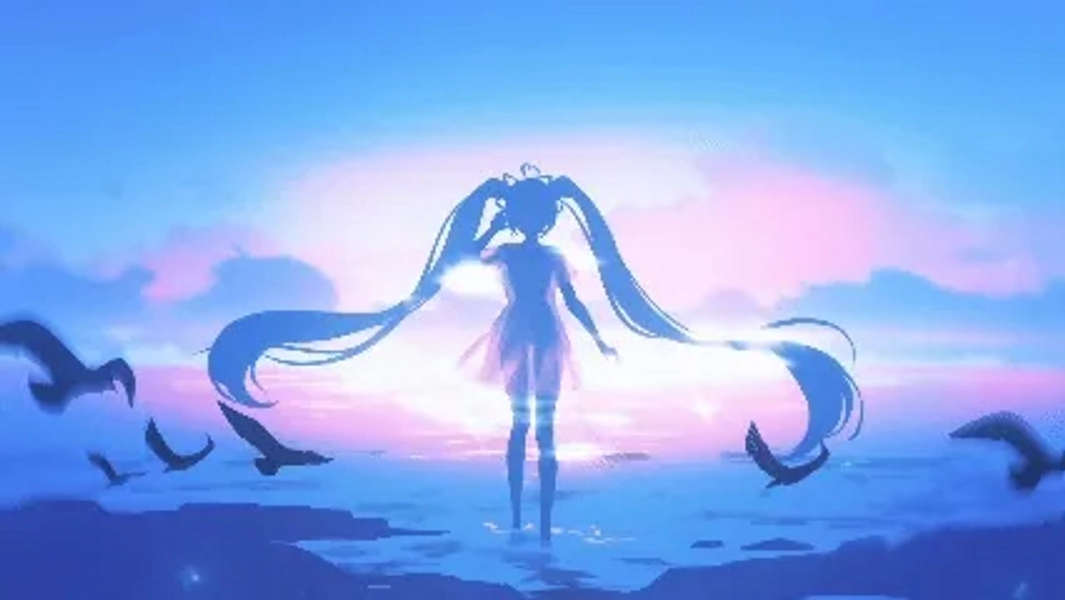 Summer YCH 🌊 Seaside Silhouette loop animation | Loading Screen / Starting / Ending / BRB / Intro / Outro by lilostudio (@lilostudio)