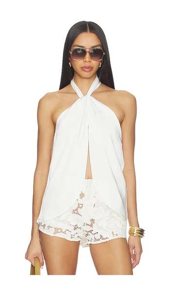superdown Samantha Halter Top in White. - size M
