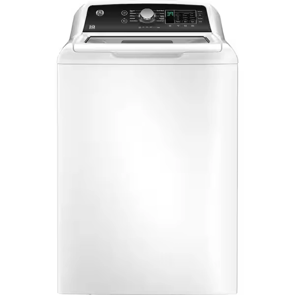 GE 4.5 cu. ft. Top Load Washer in White with Dual Action Agitator, Water Level Control, Soak Rinse and Quick Wash GTW585BSVWS
