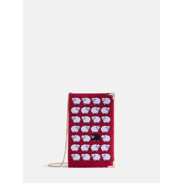 Princess Diana Vibes - Sheep Crossbody, Red