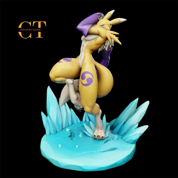 Renamon 10" Figure – Handmade Miniature Sculpture