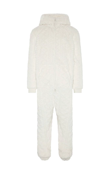 Puppy Cable Jumpsuit Off White