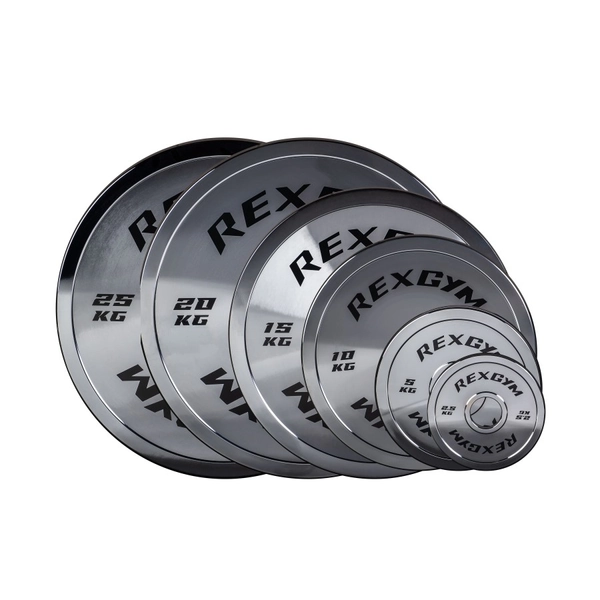 SET Disco Powerlifting Cromato - 155kg | REXGYM